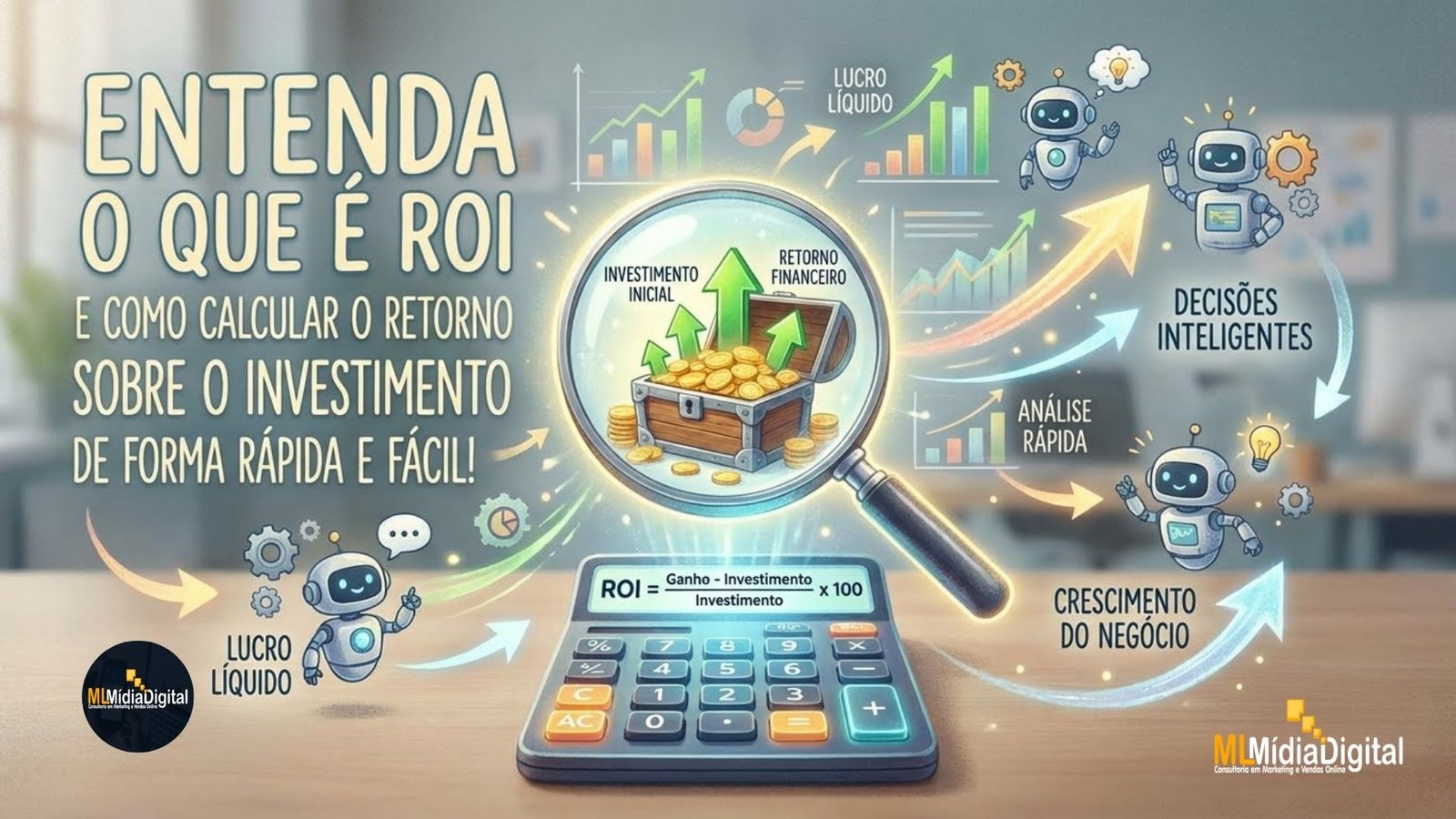 Entenda o que é ROI e como calcular o Retorno sobre Investimento de forma rápida e prática