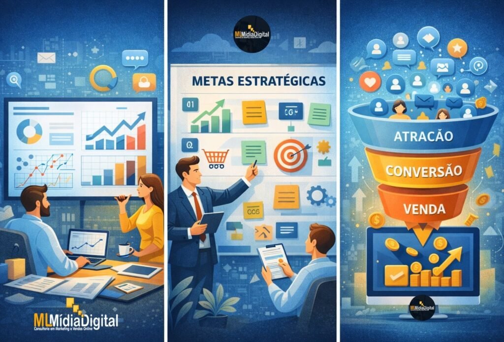 funil de vendas digital Planejamento Digital 2026: Estratégias essenciais para crescer e vender mais | Post ML Mídia Digital e Estratégias de Vendas online