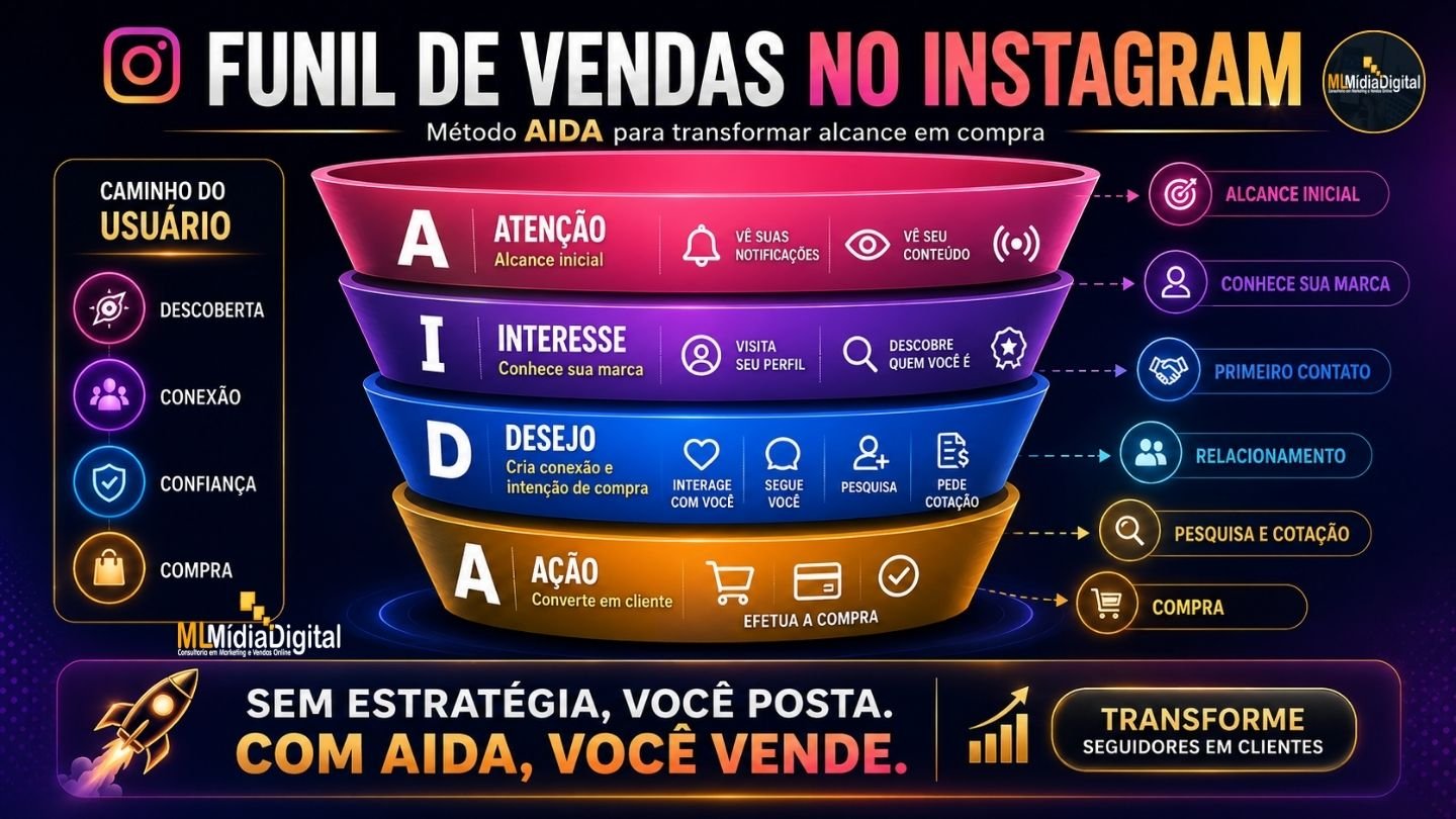 Funil de Vendas no Instagram: Como Usar o Método AIDA para Transformar Seguidores em Clientes