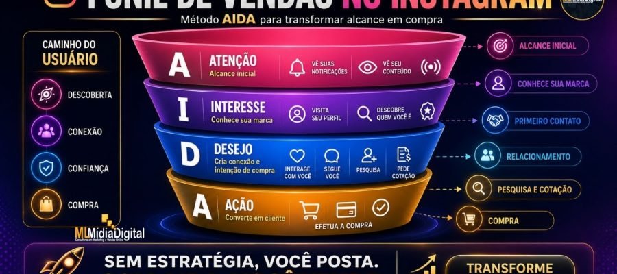 Funil de Vendas no Instagram: Como Usar o Método AIDA para Transformar Seguidores em Clientes